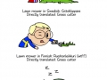 Mower of grass