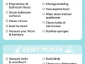 How often you need to clean everything