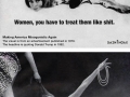 Headlines of s*xist 50s ads replaced with Trump's quotes