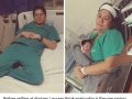 Surgeon caught asleep on floor after 28-hour shift
