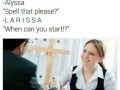 At the Starbucks job interview