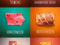 All 50 states reimagined as food puns