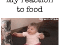 My reaction to food