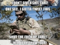 Carl on duty