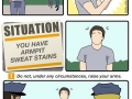 Evacuation instructions for awkward situations