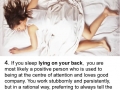 What your sleeping position reveals about your personality