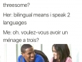 Bilingual? nice..