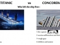 Titanic vs. Concordia