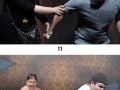 Out of control moments when people got scared at a haunted house