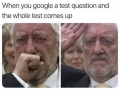 When you Google a test question