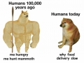 Humans then and now