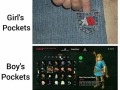 Girls vs boys pockets