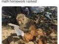 Helping kid with his homework