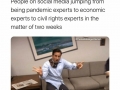 People on social media during lockdown