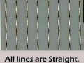 All lines are straight