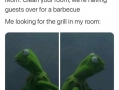 Clean your room we have guests coming over