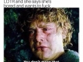 When you and babe are watching LOTR