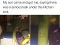 Serious leak