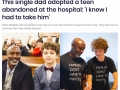 Single dad adopted a teen