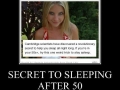 Secret to sleeping